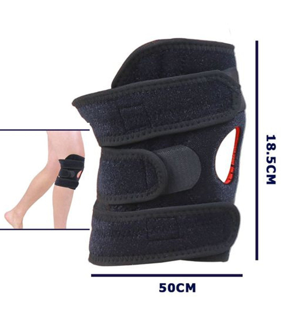 Supporto Tutore Doppio Per Ginocchio Fascia Per Corridori Tendine Rotuleo         