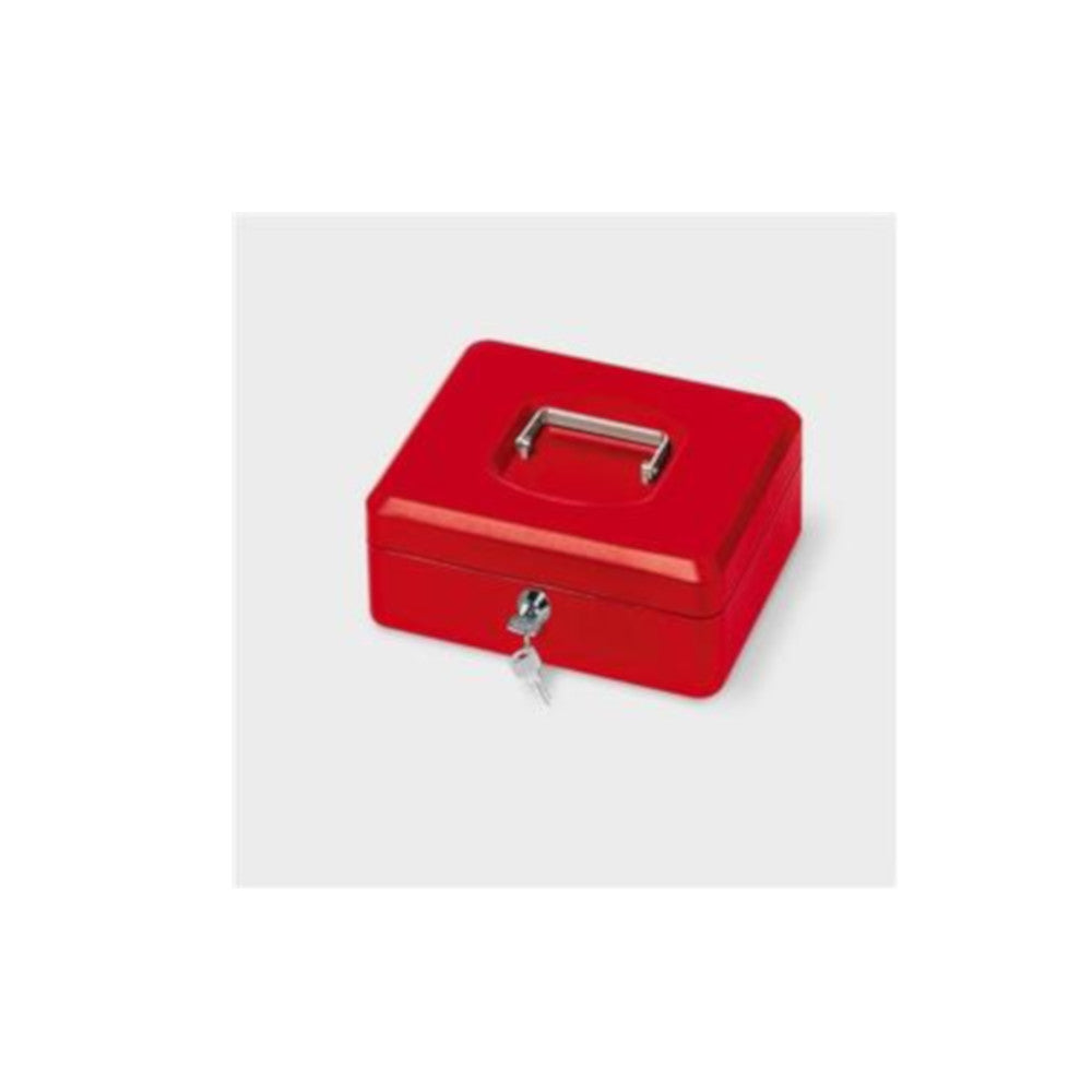 Cassettina portavalori con portamonete rossa dimensioni 25 centimetri