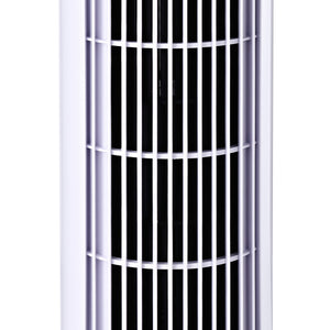Ventilatore a Torre Oscillante da 45W a 3 Velocità 27x27x75 cm in ABS Bianco