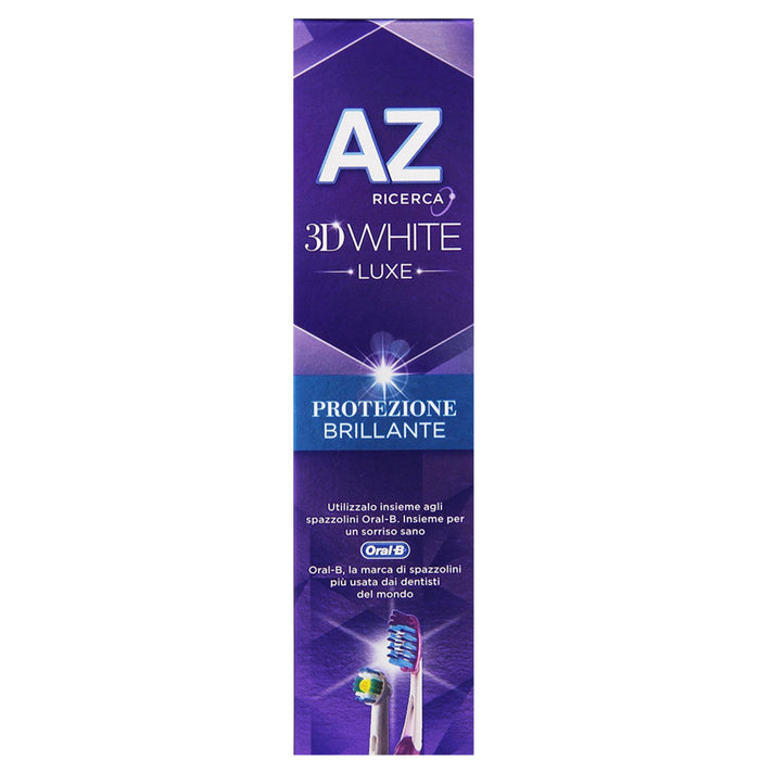 Dentifricio az ricerca 3d white luxe protezione brillante confezione da 75 millilitri