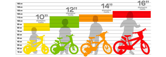 Bicicletta Bambino Movimento a Sfera Volare Sportivo 14 pollici colore Giallo