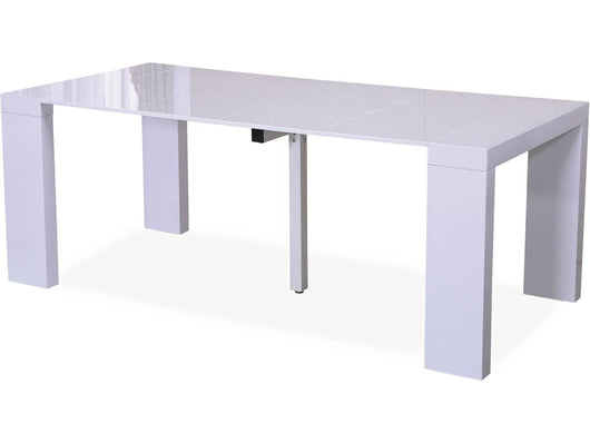 Tavolo da pranzo estensibile Dina 200/40x94x75 cm Bianco laccato