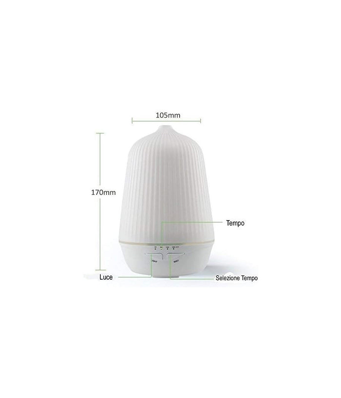 Umidificatore Usb Lampada Bianco Calda A750 100ml Aromaterapia         