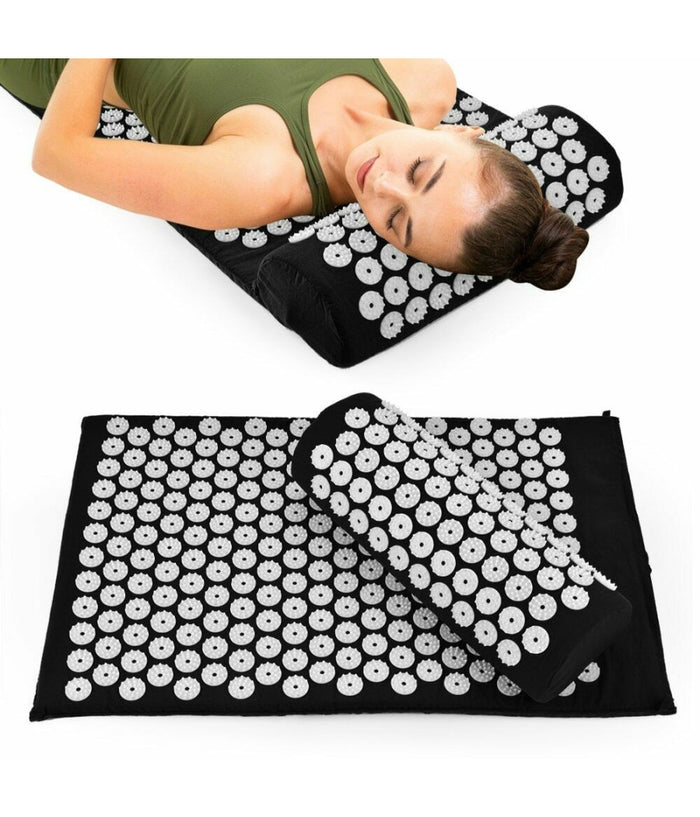 Tappetino Agopressione Agopuntura Tappeto Chiodato Fitness Yoga 60 X 40 Cm         