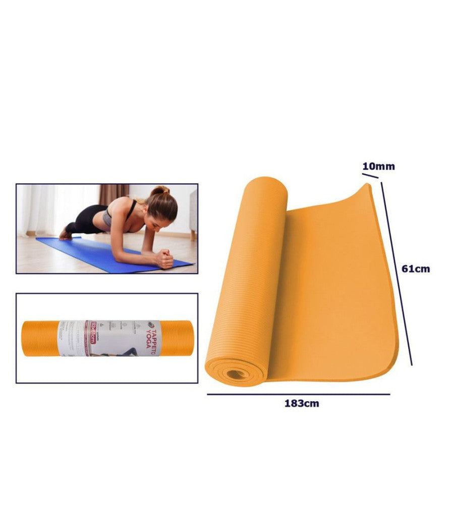 Tappetino Yoga In Nbr 61x183x1 Cm Tappeto Aerobica Fitness Pilates Palestra         