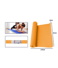 Tappetino Yoga In Pvc 61x173x0.3 Cm Tappeto Aerobica Fitness Pilates Palestra         