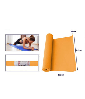 Tappetino Yoga In Pvc 61x173x0.4 Cm Tappeto Aerobica Fitness Pilates Palestra         