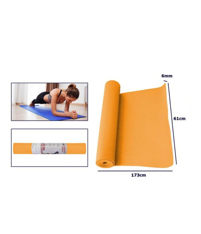 Tappetino Yoga In Pvc 61x173x0.6 Cm Tappeto Aerobica Fitness Pilates Palestra         