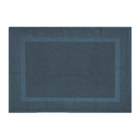 Tappeto bagno scendi doccia 100% cotone turchese cobalto 45x65 cm