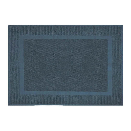 Tappeto bagno scendi doccia 100% cotone turchese cobalto 45x65 cm