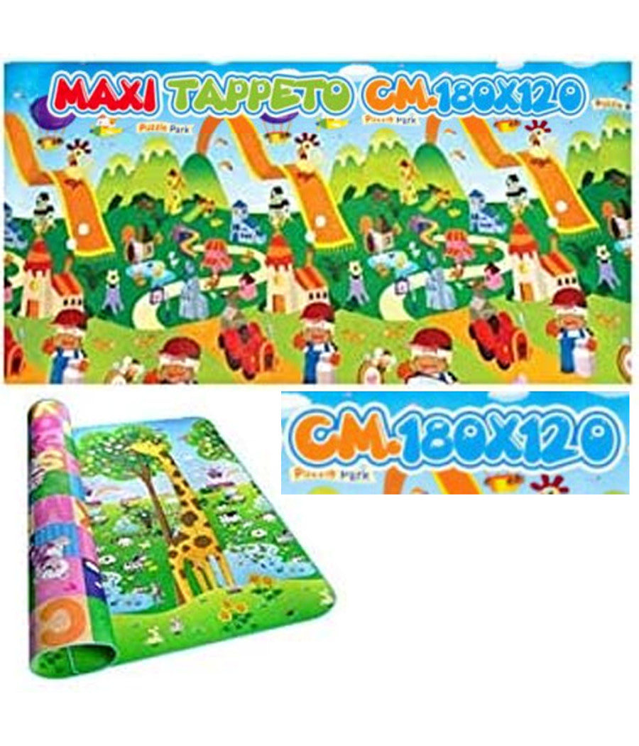 Tappeto Gioco Bambini Double Face Misure Maxi Tappetone Schiuma Xeva 120x180cm         