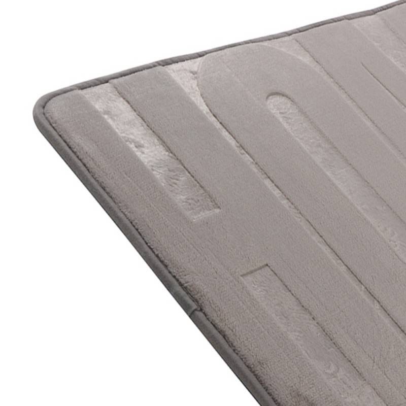 Tappeto memory foam grigio chiaro 40x60 cm cod 80977