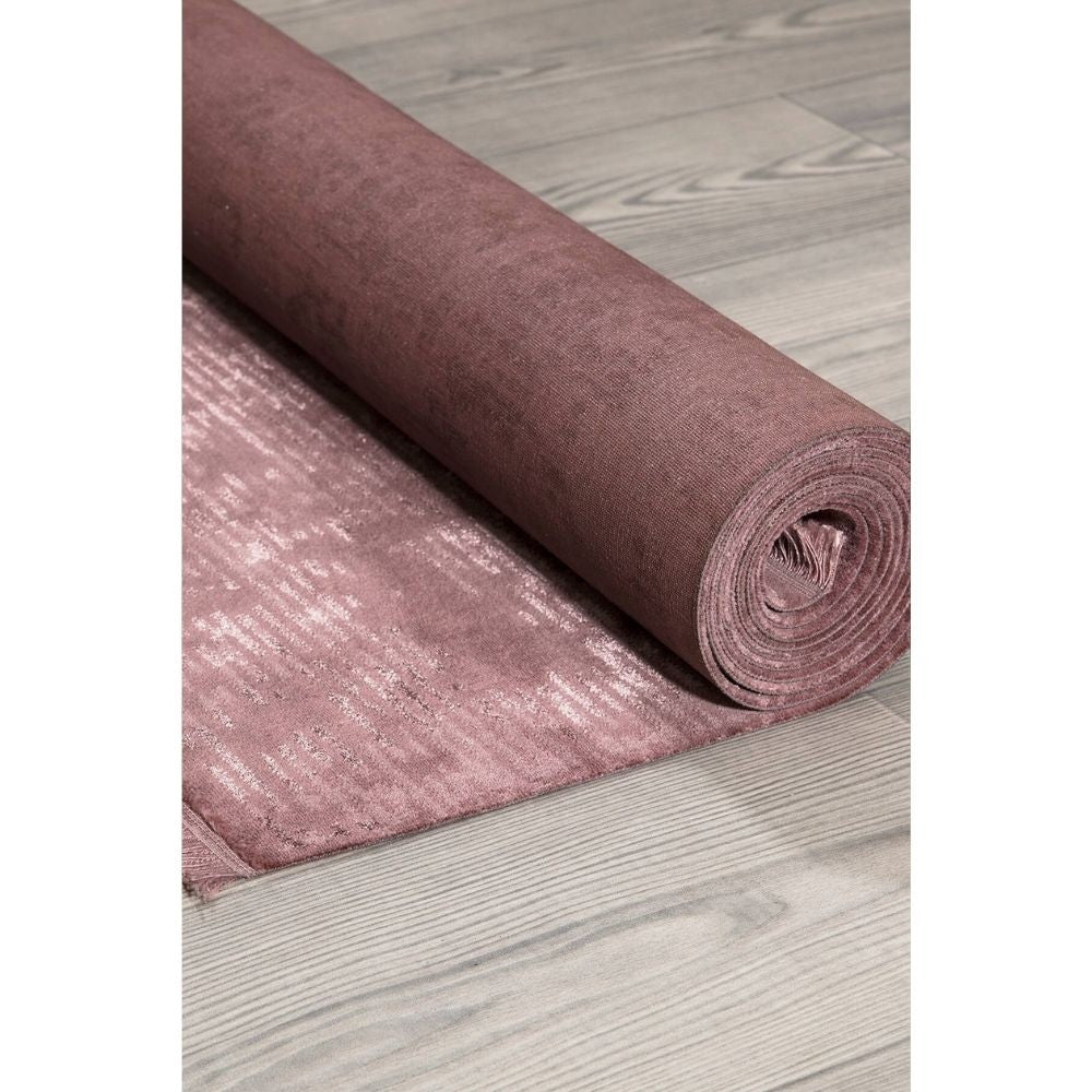 Tappeto rosa 120x180 antiscivolo vintage bambù