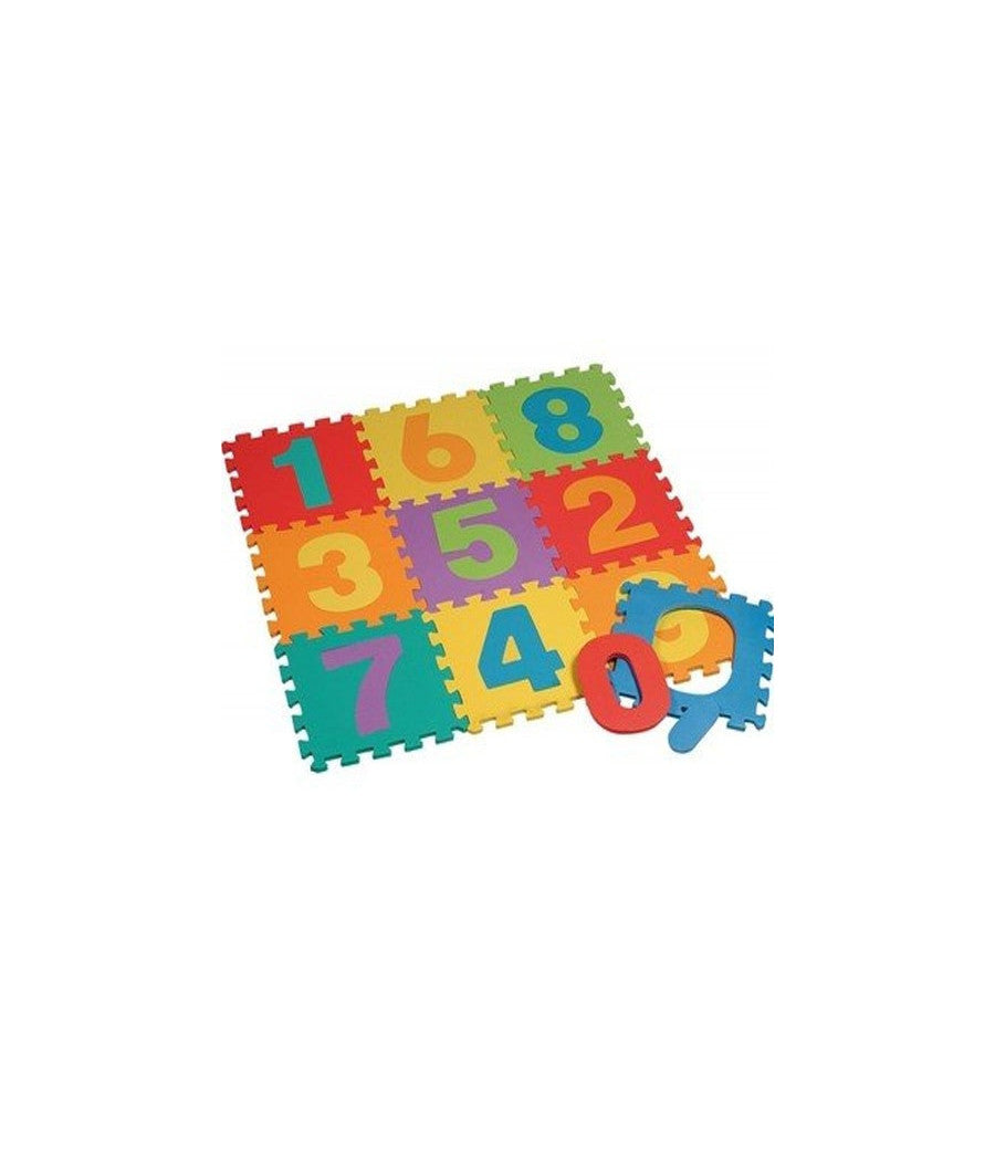 Tappeto Tappetino Puzzle 10 Pezzi Numeri Morbido Dimensione Mattonelle 30x30cm         