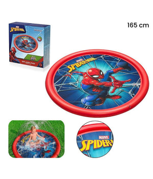 Tappeto Tappettino Spruzzi Piscina Gonfiabile Con Fontana Spider-man 165cm 98792         