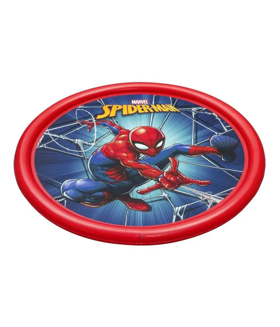 Tappeto Tappettino Spruzzi Piscina Gonfiabile Con Fontana Spider-man 165cm 98792         