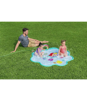 Tappettino Spruzzi Acqua Sirenetta Splash Pad 163x145cm Per Bambini Estate 9101         