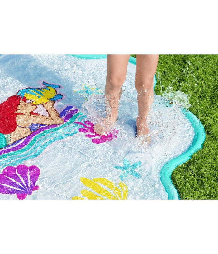 Tappettino Spruzzi Acqua Sirenetta Splash Pad 163x145cm Per Bambini Estate 9101         