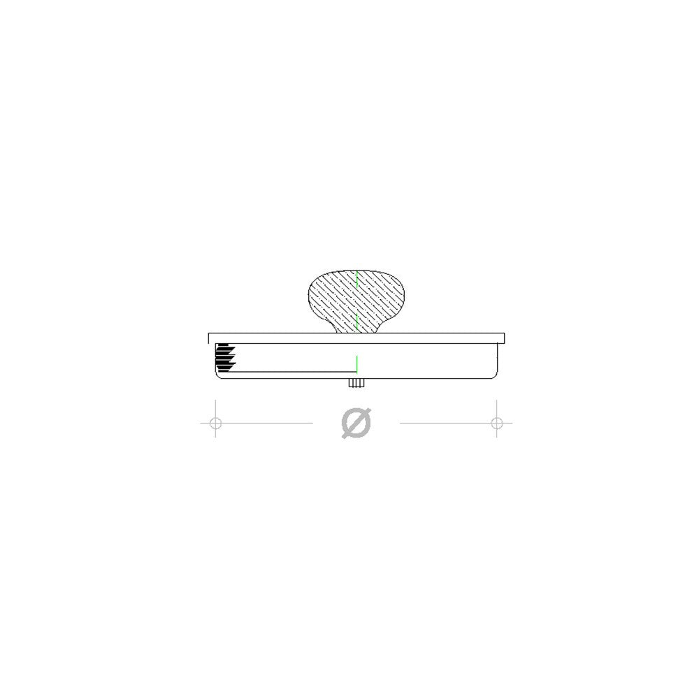 Tappo inox per ispezione con guarnizione, diametro 100mm