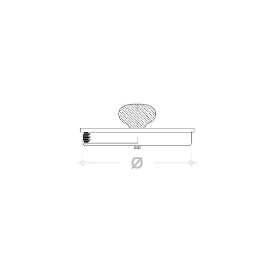 Tappo inox per ispezione con guarnizione, diametro 160mm