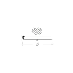 Tappo inox per ispezione con guarnizione, diametro 180mm