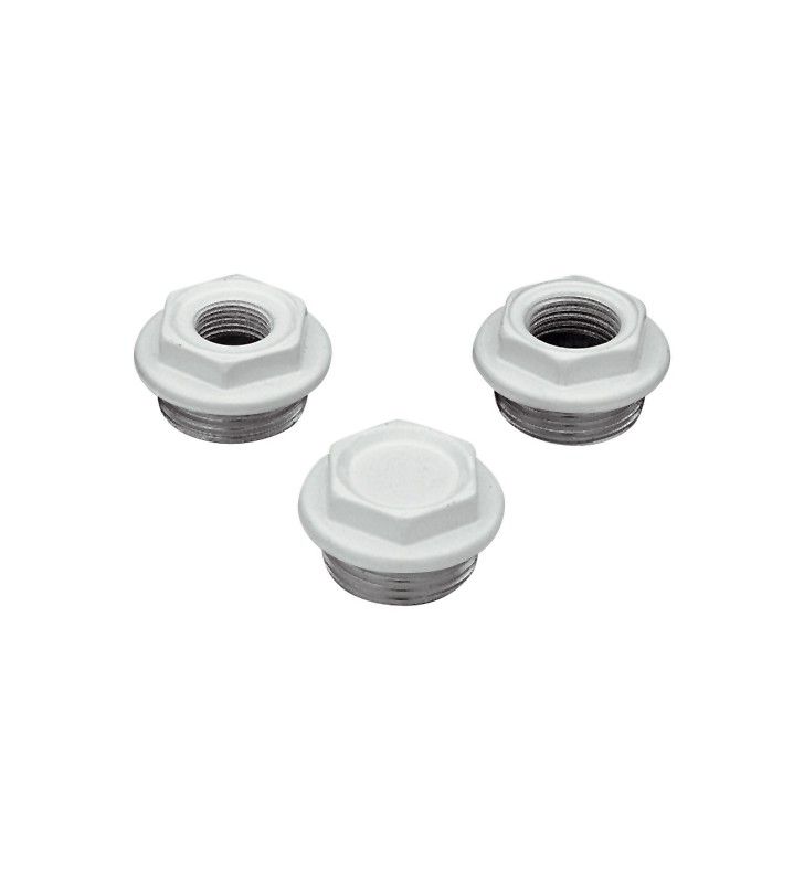 Kit tappo verniciato per radiatori in alluminio 1x1/2 white cod 76089