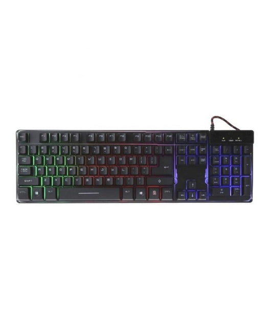 Tastiera Da Gioco Cablata Retroilluminata A Led Multicolore Ergonomica Q801-rgb         