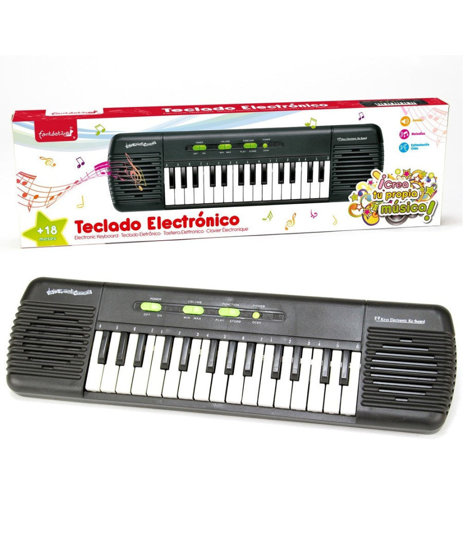 Tastiera Elettronica 29 Tasti Pianola A Batterie Bambini Con Melodie Ritmo 42cm         