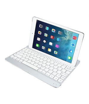 Tastiera Qwerty Bluetooth Per Tablet Supporto Case Compatibile Bianca         