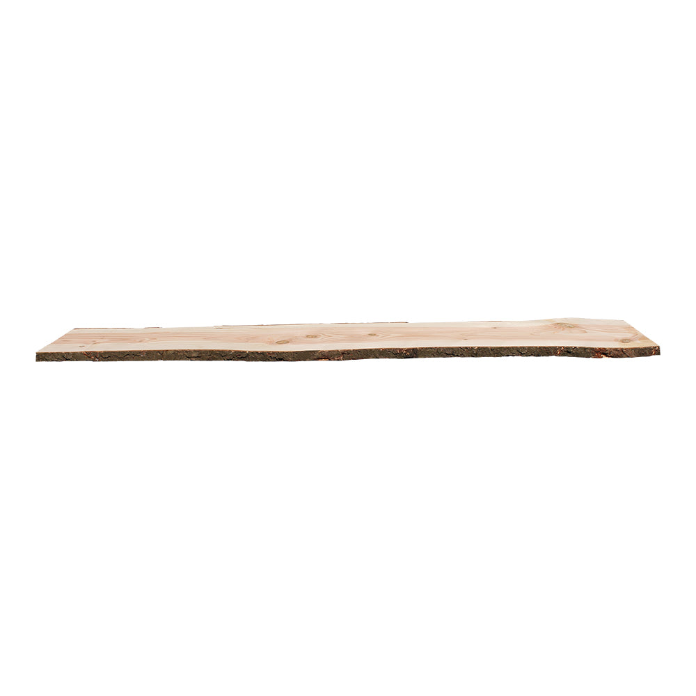 Onlywood Tavola legno grezzo con corteccia Spessore 30 mm- 1200 x 400-500 mm - Legno Douglas 