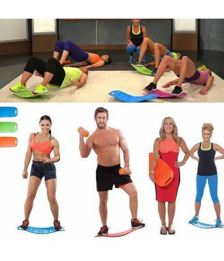 Tavola Propriocettiva Pedana Allenamento Pilates Addominali Equilibrio Gambe         