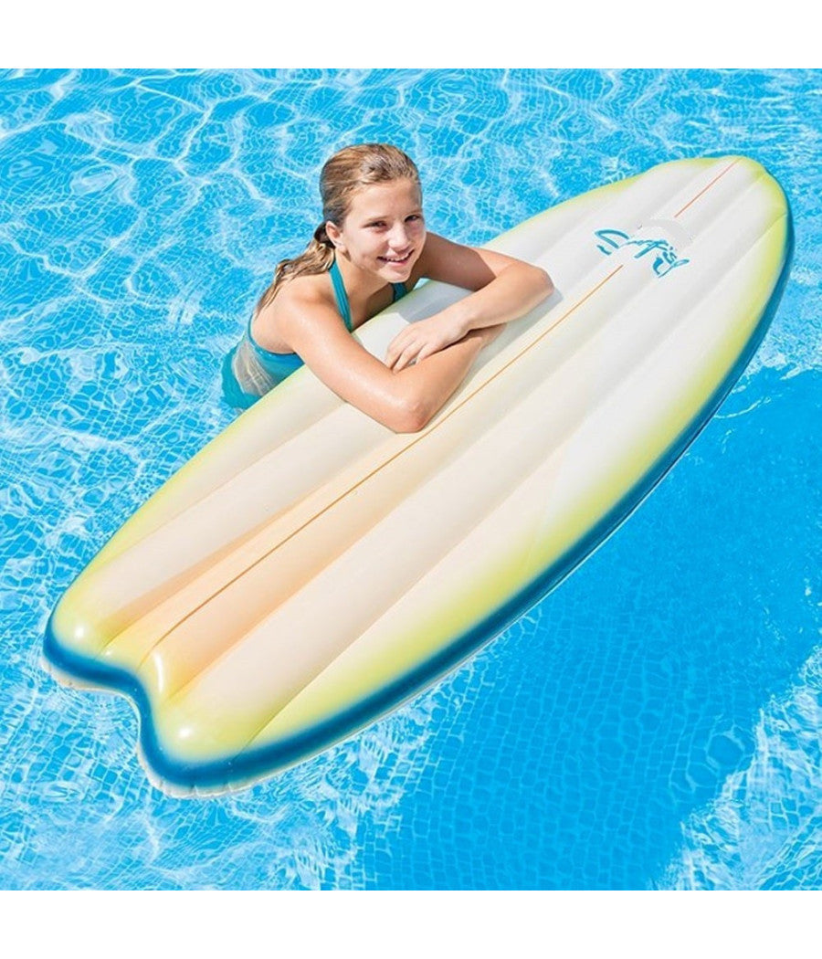 Tavola Surf Materassino Isola Gonfiabile Mare Piscina 178 X 69 Cm 2 Colori         