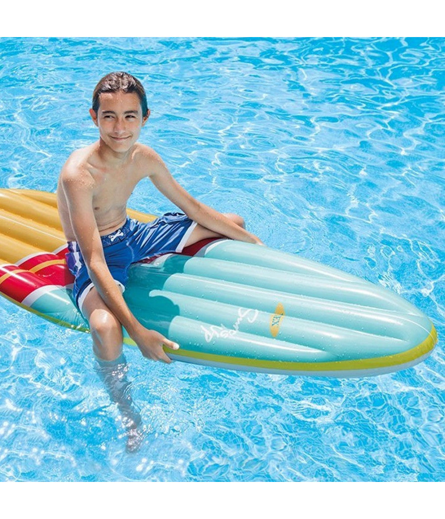 Tavola Surf Materassino Isola Gonfiabile Mare Piscina 178 X 69 Cm 2 Colori         