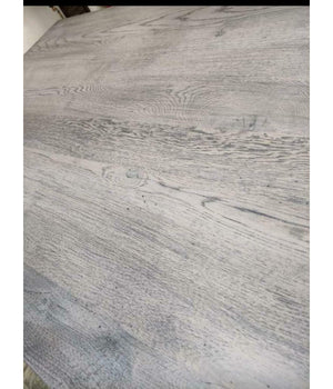 Tavolo fisso in rovere massello nodato finitura beton spessore 4 cm. misura l.180 p.90 h.75