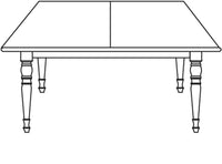 Tavolo allungabile legno massello l.140 p.80 h.78