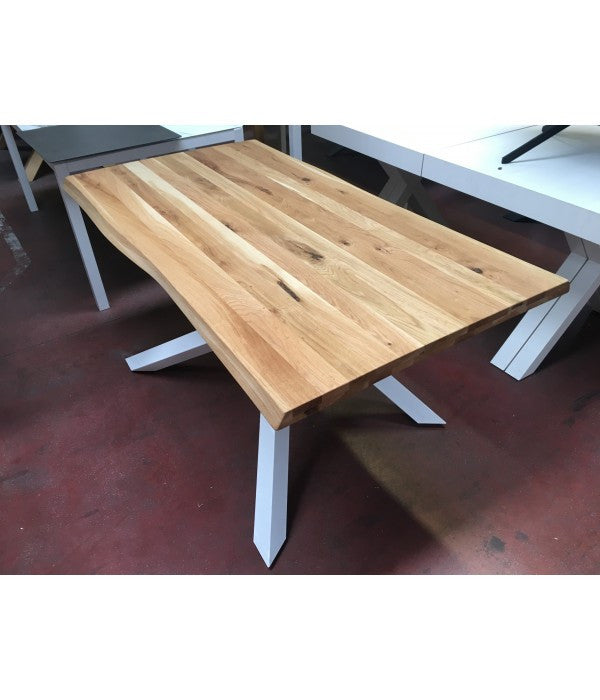 Tavolo big table fisso in rovere massello nodato spessore 6 cm. misura l.250 p.100 h.76 - Mobili 2G