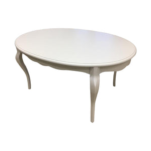 Tavolo rotondo bianco laccato shabby classico 120 h.78