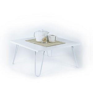 Tavolino da salotto 60x60x29 cm bianco Ilia