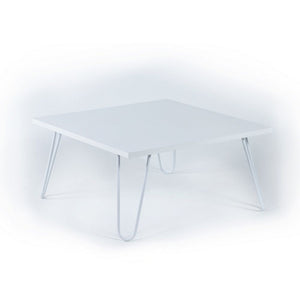 Tavolino da salotto 60x60x29 cm bianco Ilia