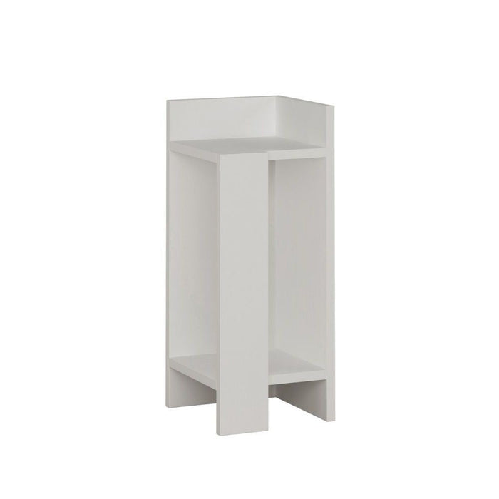 Comodino Destro 25x60x25 cm in MDF Elos Bianco