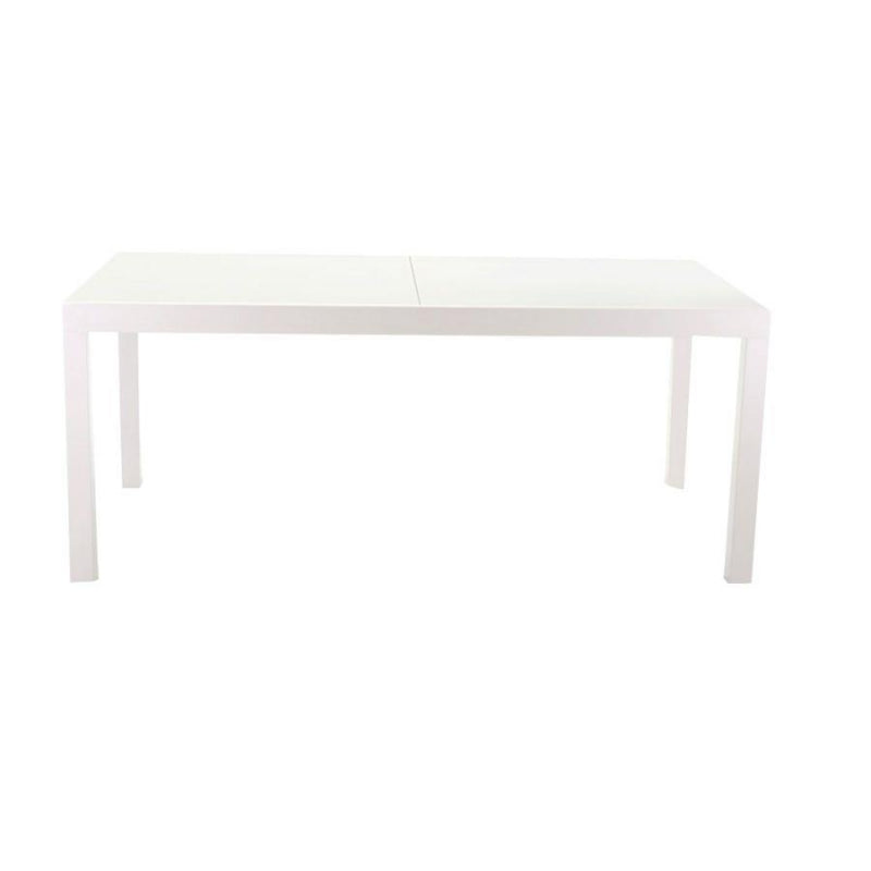 Tavolo alluminio boise bianco opaco allungabile cm160/220x90h67,5/75