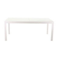 Tavolo alluminio boise bianco opaco allungabile cm160/220x90h67,5/75