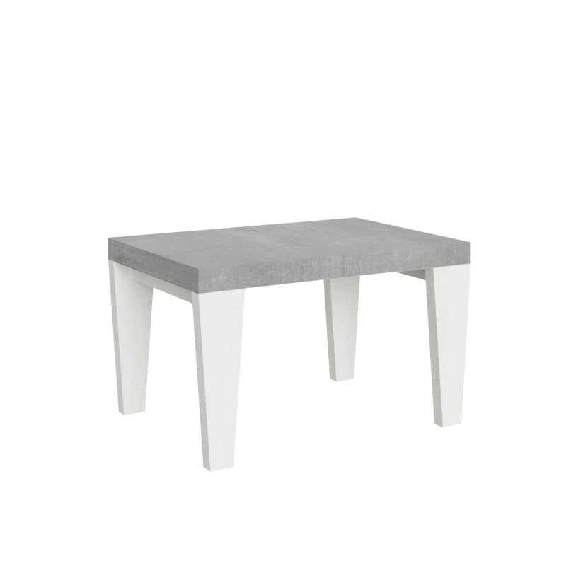 Tavolo allungabile 90x130/234 cm Spimbo Mix piano Bianco Frassino - - Cemento/Bianco Frassino