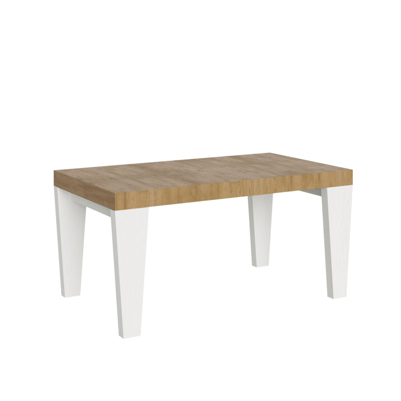 Tavolo allungabile 90x160/264 cm Spimbo Mix piano Bianco Frassino - - Quercia Natura/Bianco Frassino