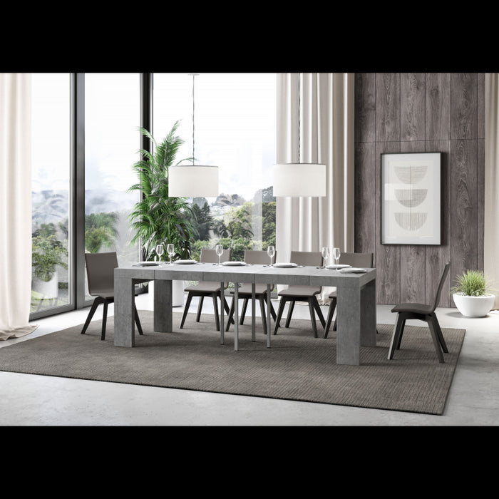 Tavolo allungabile 90x90/246 cm Roxell Premium - Cemento