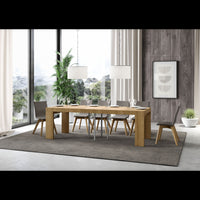 Tavolo allungabile 90x90/246 cm Roxell Premium - Quercia Natura