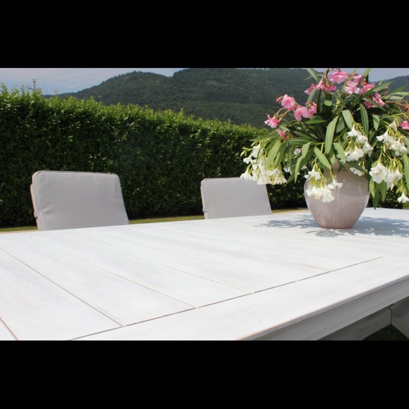 TAVOLO BALI 180/240 X 90 BIANCO