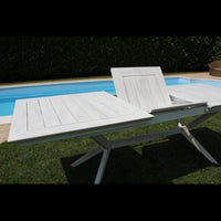 TAVOLO BALI 180/240 X 90 BIANCO