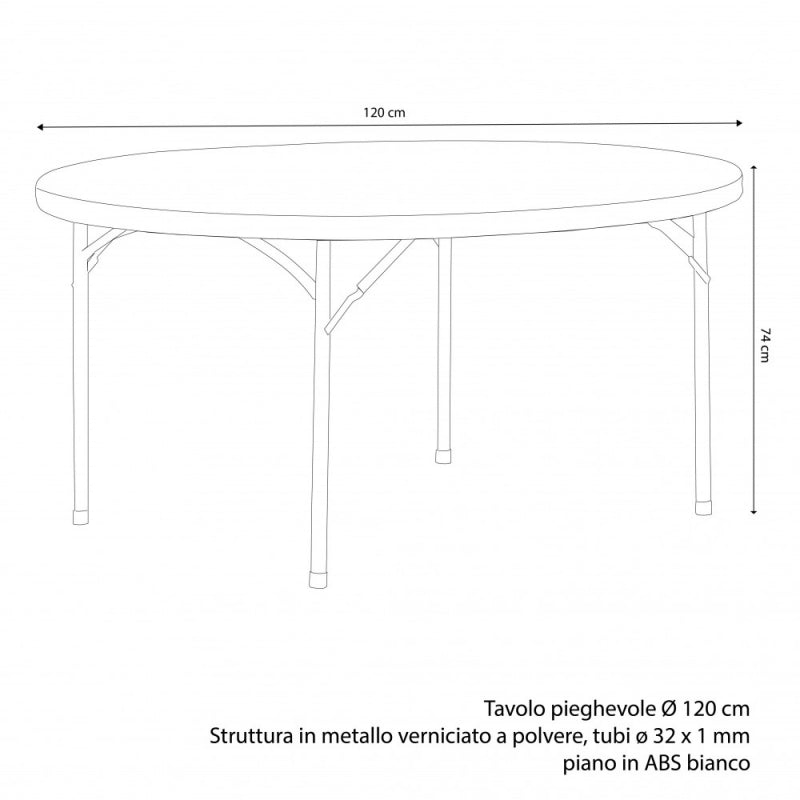 TAVOLO CATERING Ø 120