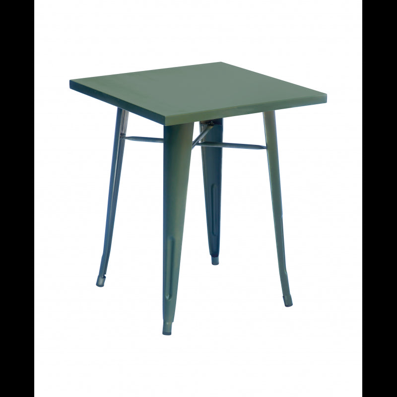 Tavolo Lamiera 60X60 Verde Militare Moia